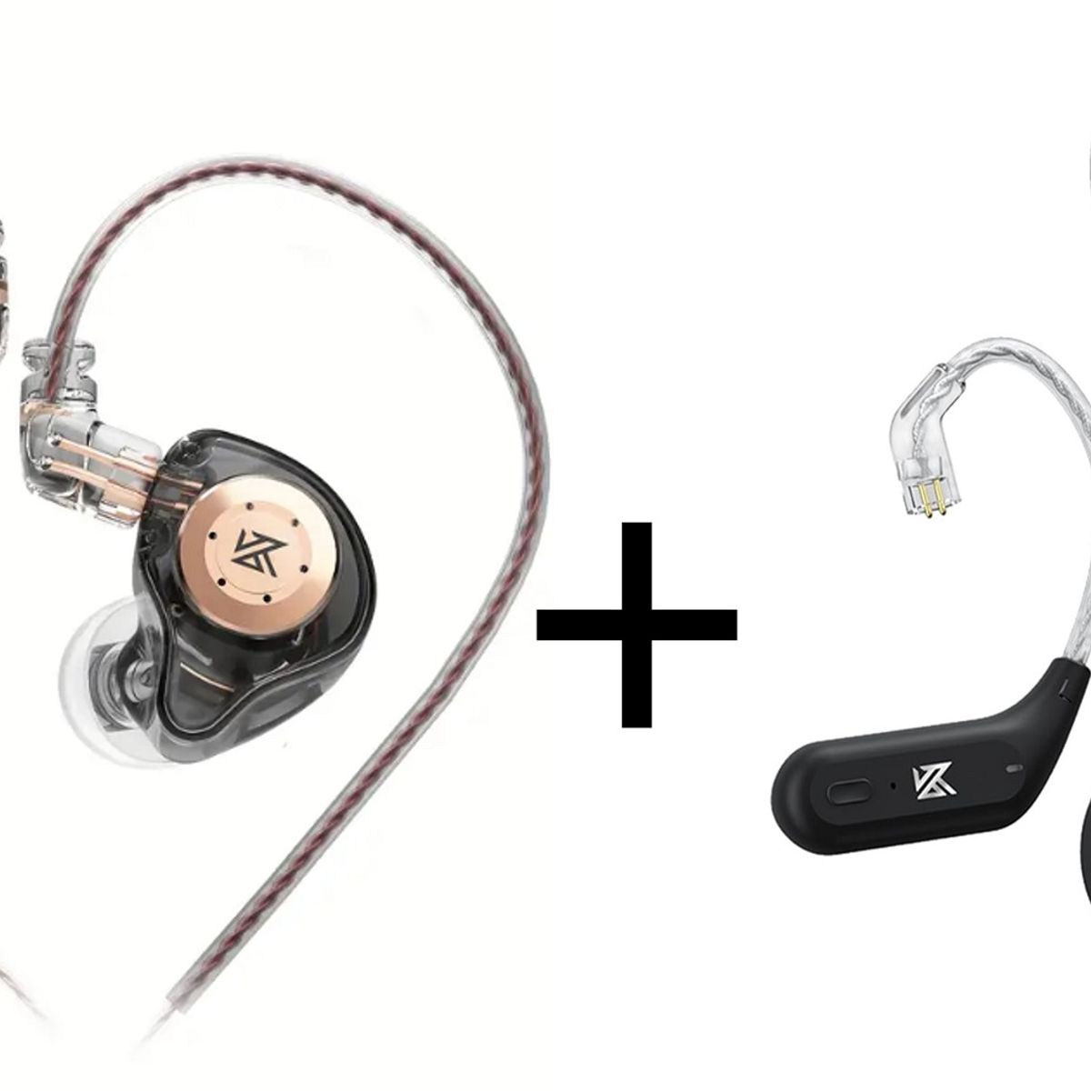 KZ - Combo Audifonos KZ EDX PRO con Adaptador Bluetooth KZ