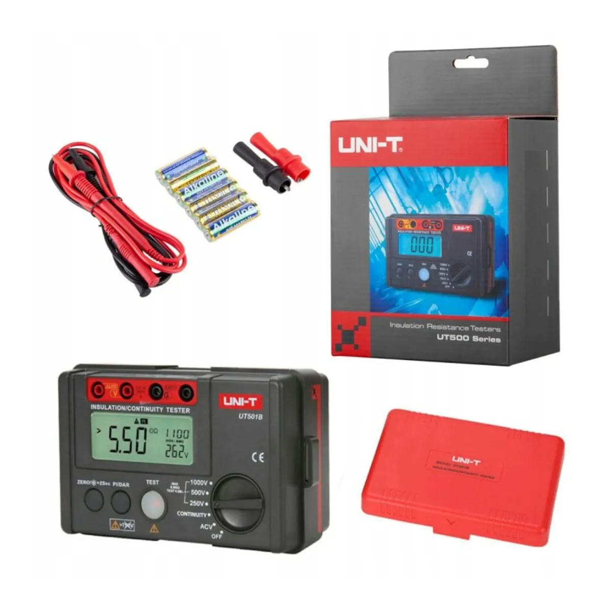 UNI T - Megóhmetro megometro medidor de aislamiento UNI-T UT501B 1000V 5G Ohm