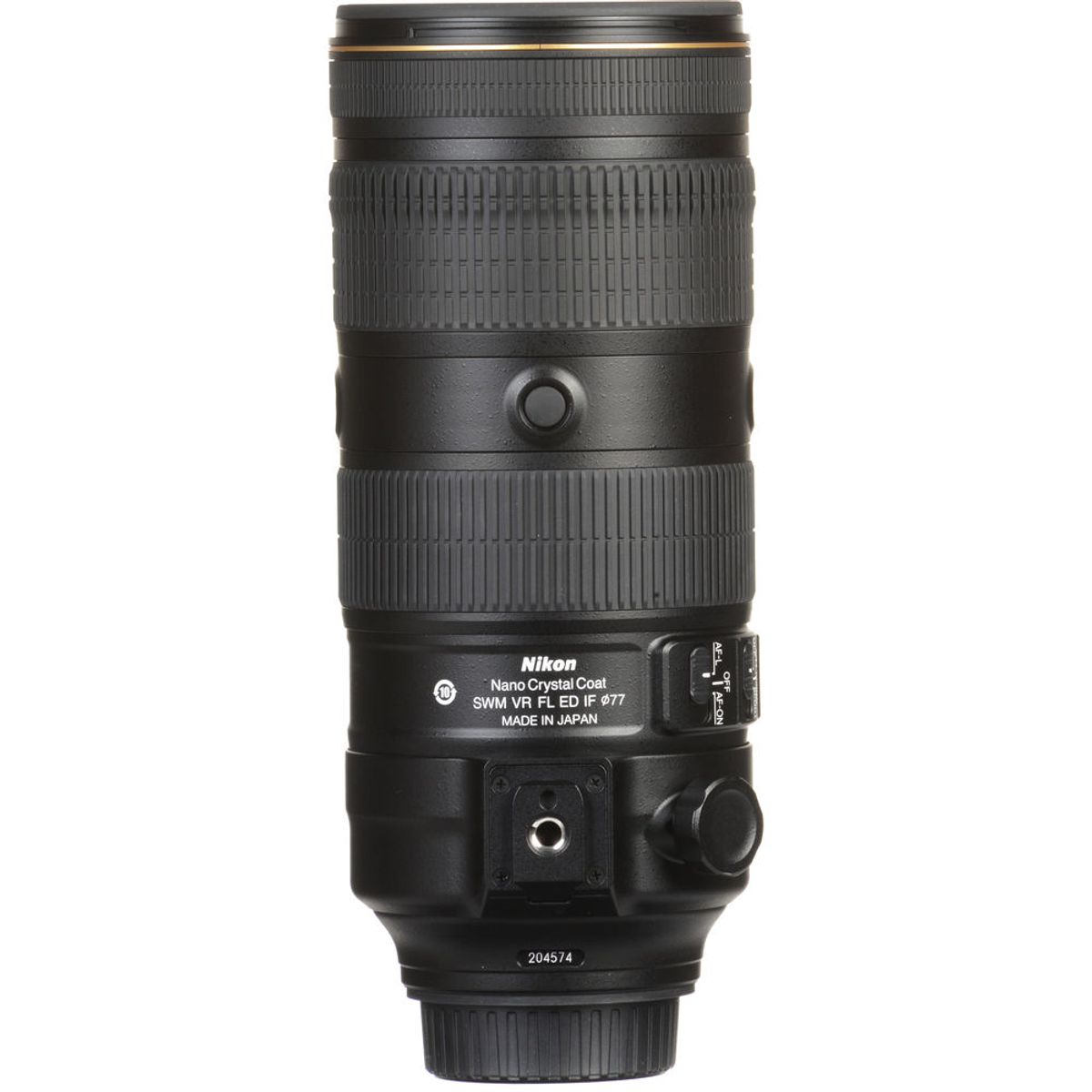 NIKON - Nikon AF-S NIKKOR 70-200mm f28E FL ED VR Lente - Negro
