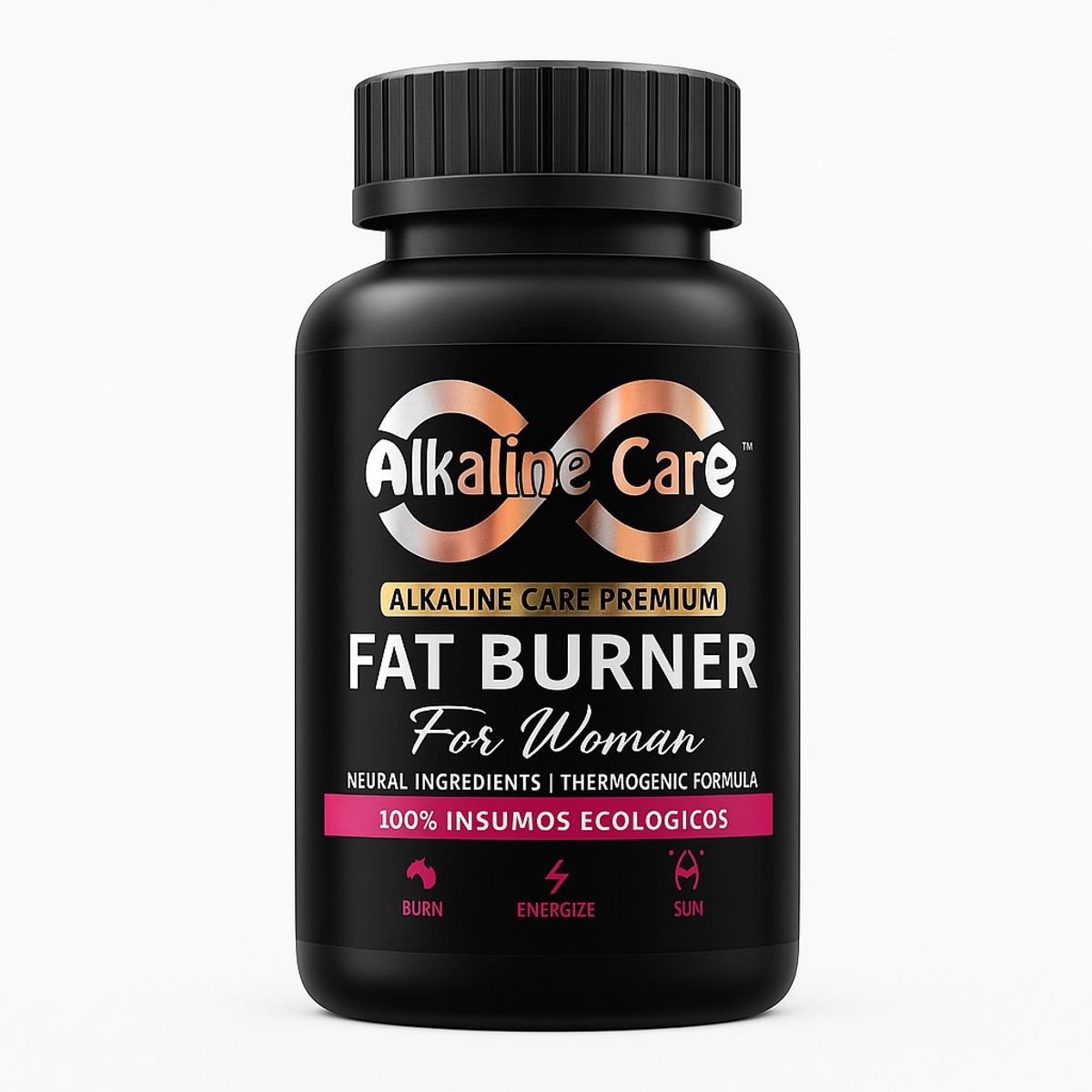 ALKALINE CARE - Natural Fat Burner for Woman (Quema Grasa Natural 200 cápsulas)