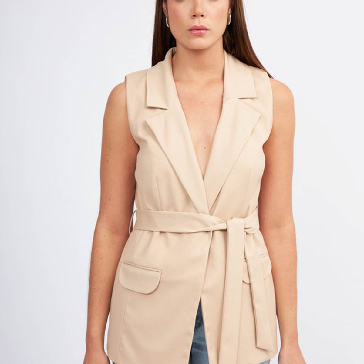 BANATY - CHALECO SASTRE LARGO PAULA DE MUJER