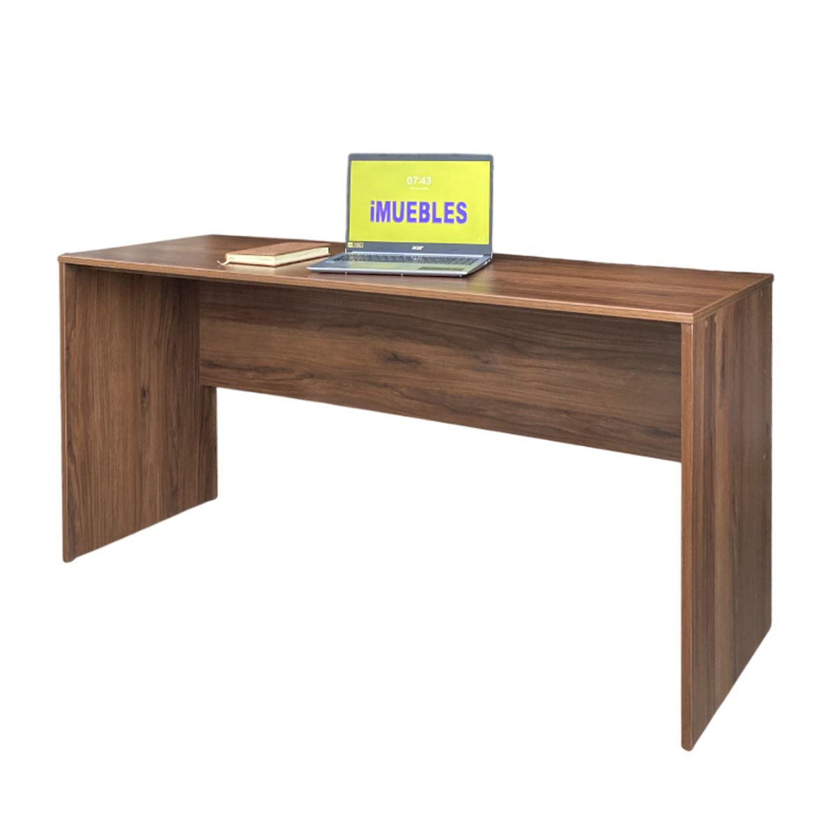 TEMEL - Escritorio de 160 cm para oficina o estudio color Catania - iMUEBLES