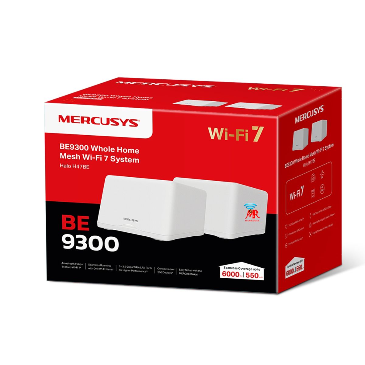 MERCUSYS - DECO MESH HALO H47BE WI-FI 7 TRI-BANDA  MERCUSYS 2PACK