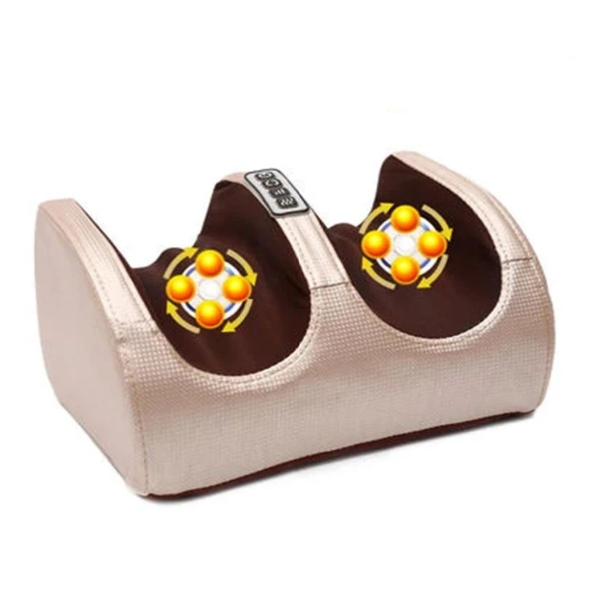 GENERICO - Masajeador de pies con 2 cabezales - BEIGE