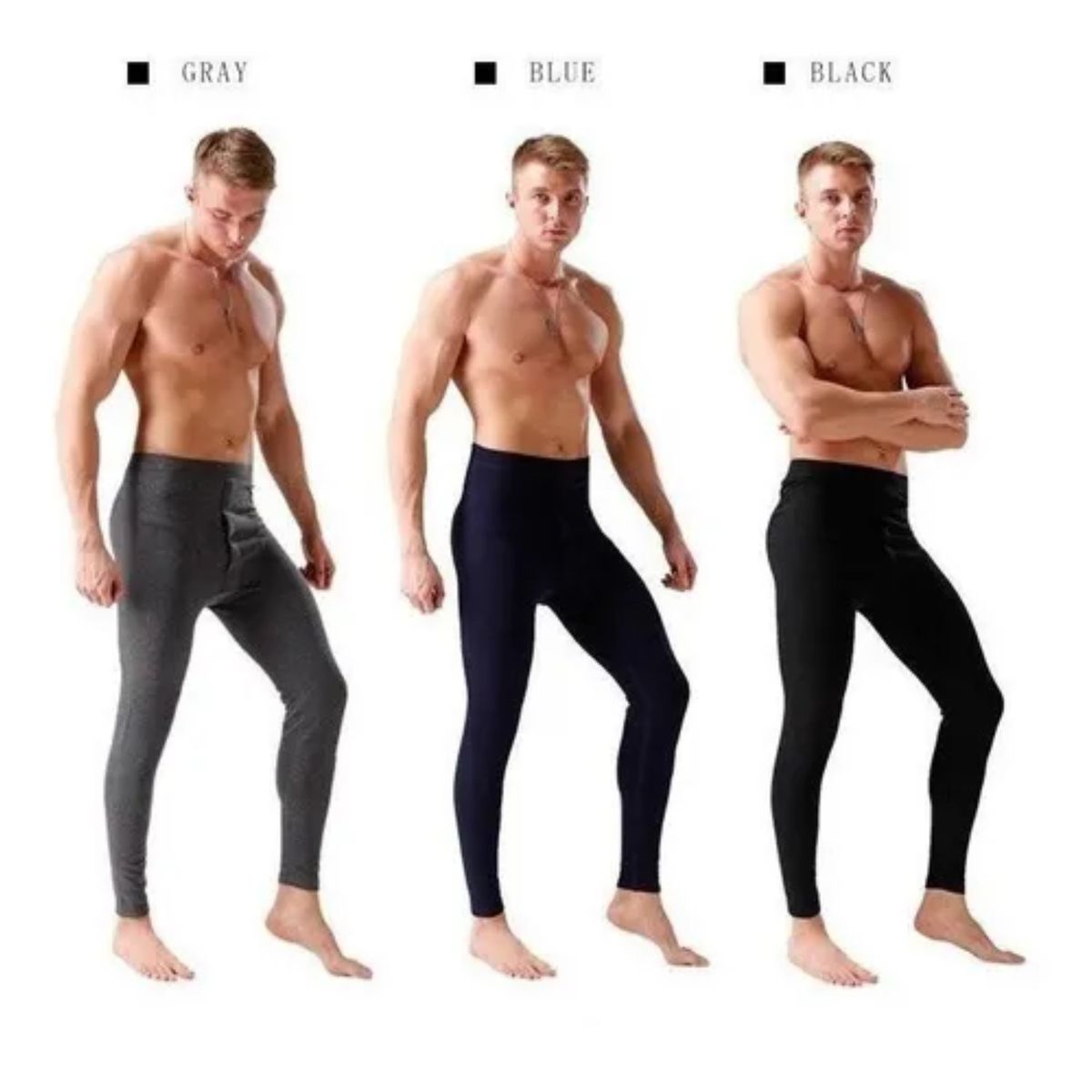 GENERICO - Pantalón Calentador Térmico Hombre Micro Polar AZUL