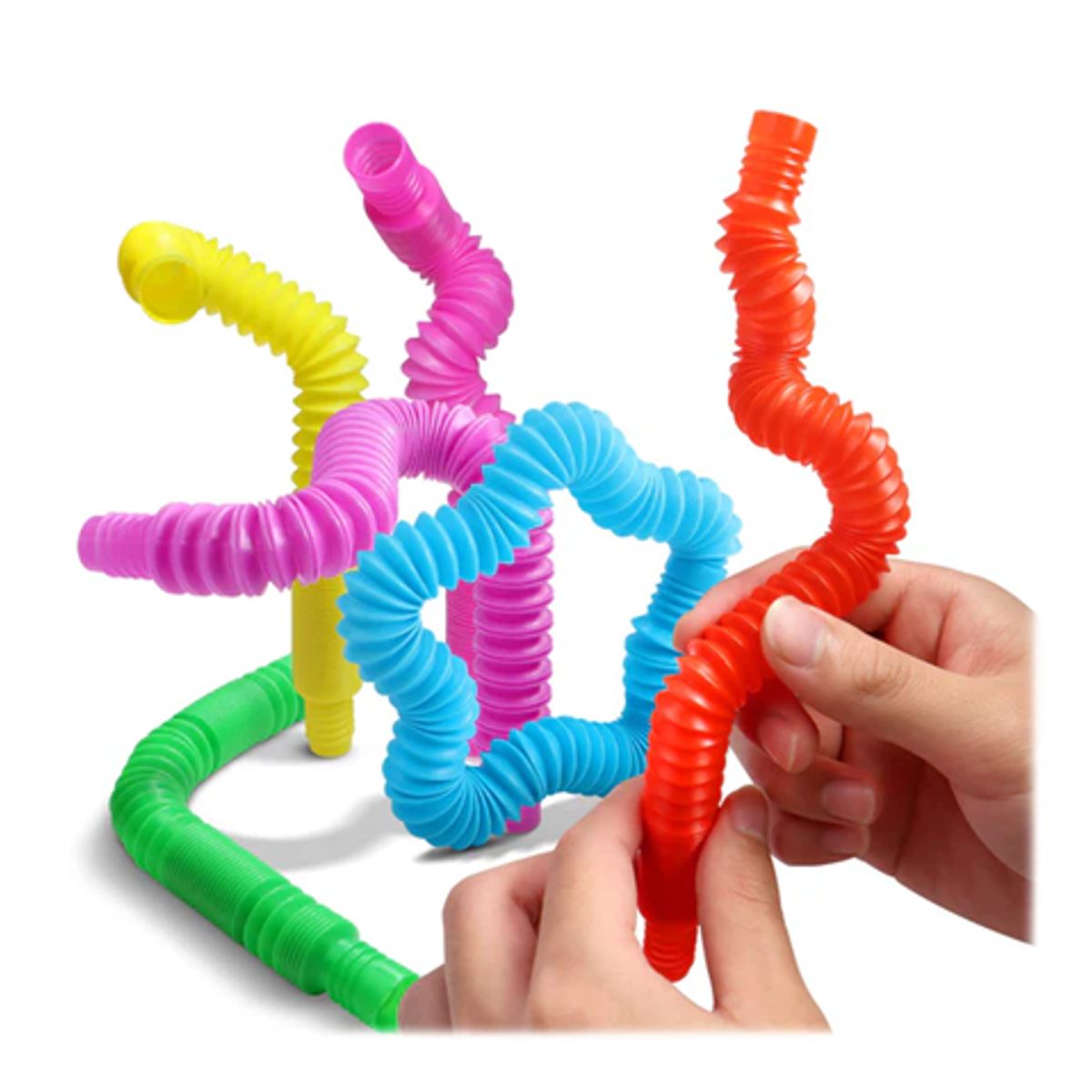 GENERICO - Mini tubos pop de juguete sensorial para aliviar el estrés  de colores a rayitas