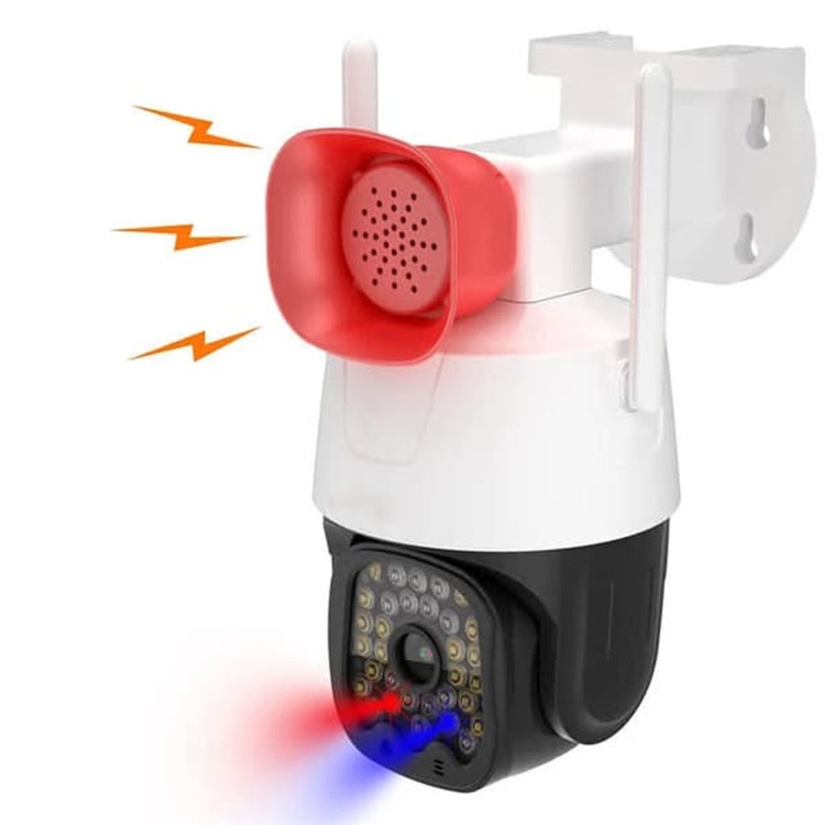 GENERICO - CAMARA SEGURIDAD WIFI IP 360° SENSOR DE MOVIMIENTO VISION NOCTURNA C ALARMA
