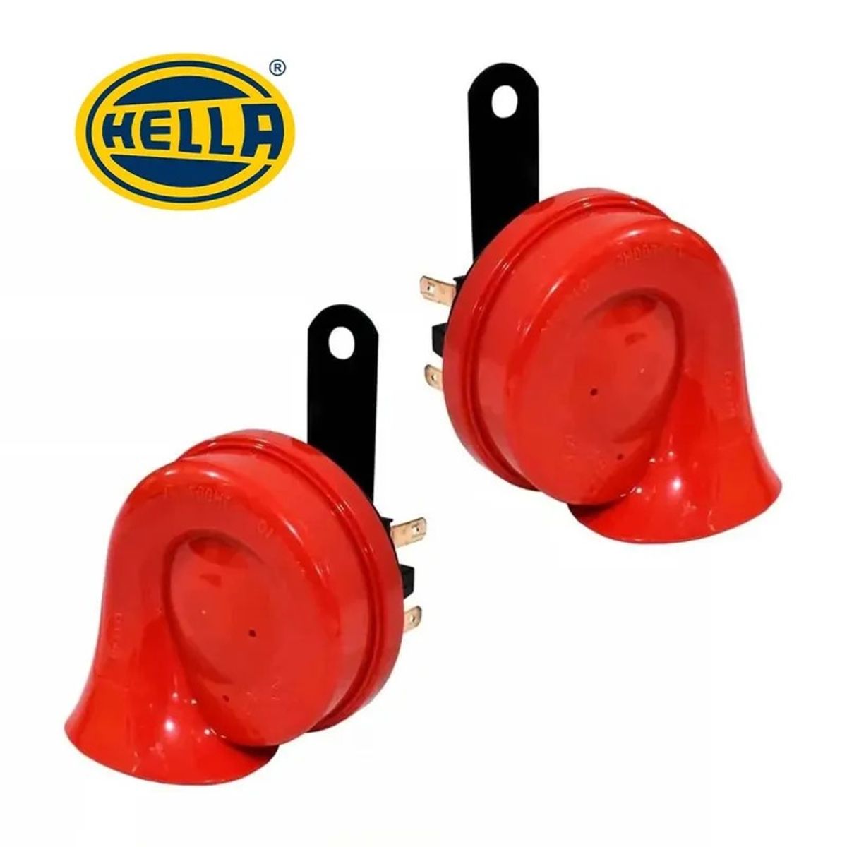 HELLA - Claxon Hella Caracol Rojo 12V