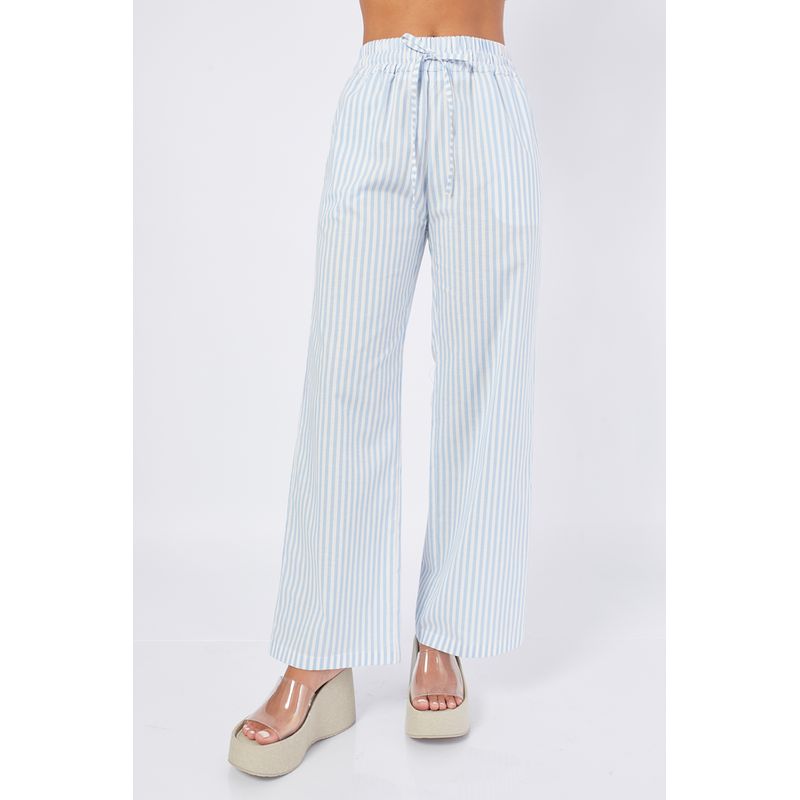 BANATY - PANTALON DE LINO A RAYAS RENATA DE MUJER BANATY