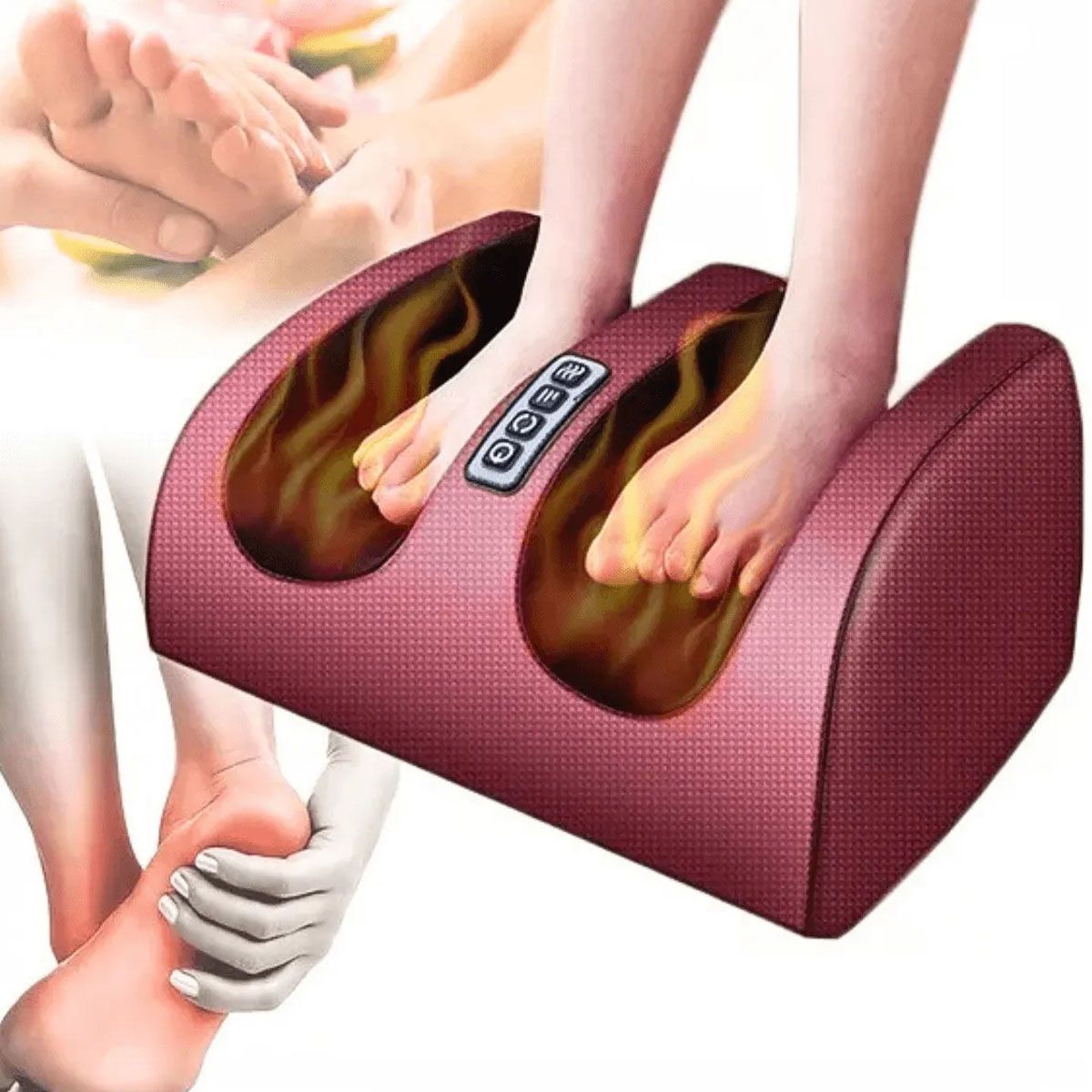 GENERICO - Masajeador de piernas y pies Shiatsu con calentador