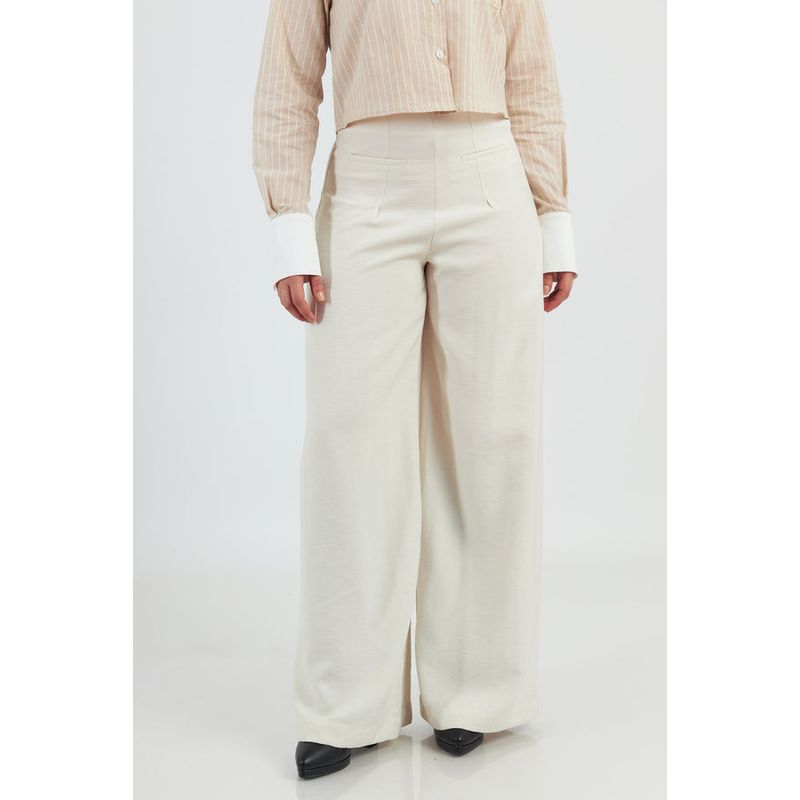BANATY - PANTALON PALAZZO DELFINA A LA CINTURA MUJER BANATY