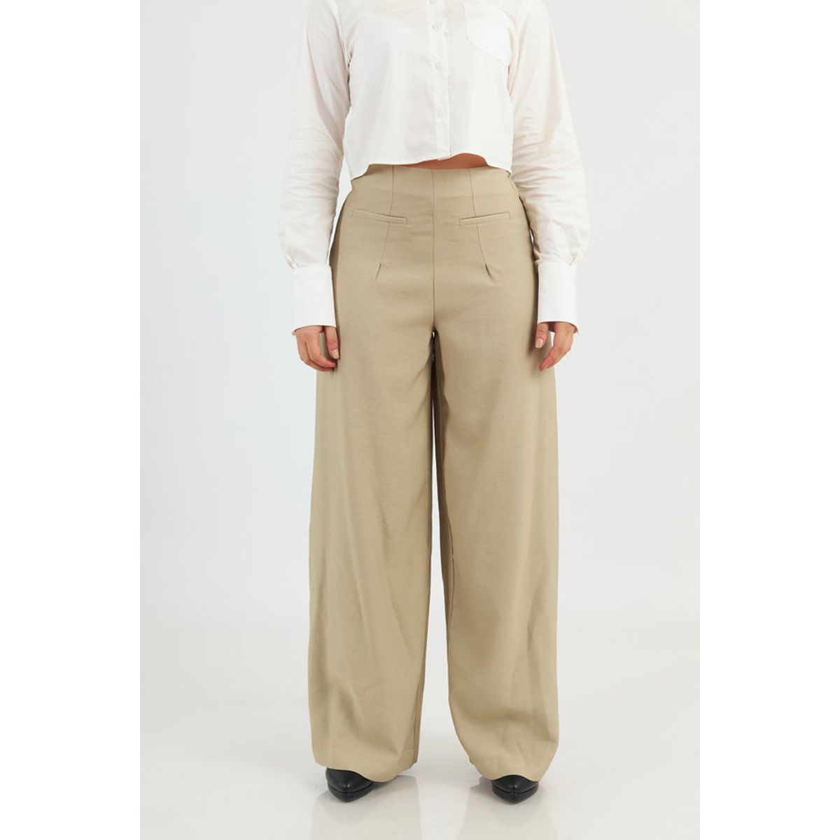 BANATY - PANTALON PALAZZO DELFINA A LA CINTURA MUJER BANATY