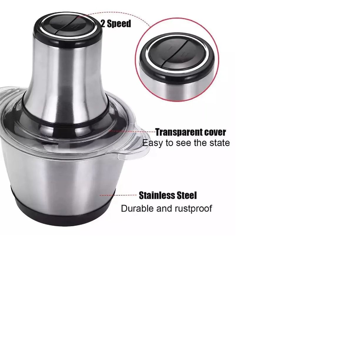 GENERICO - PROCESADOR DE ALIMENTOS SJSC 8603 3.0L 1200W