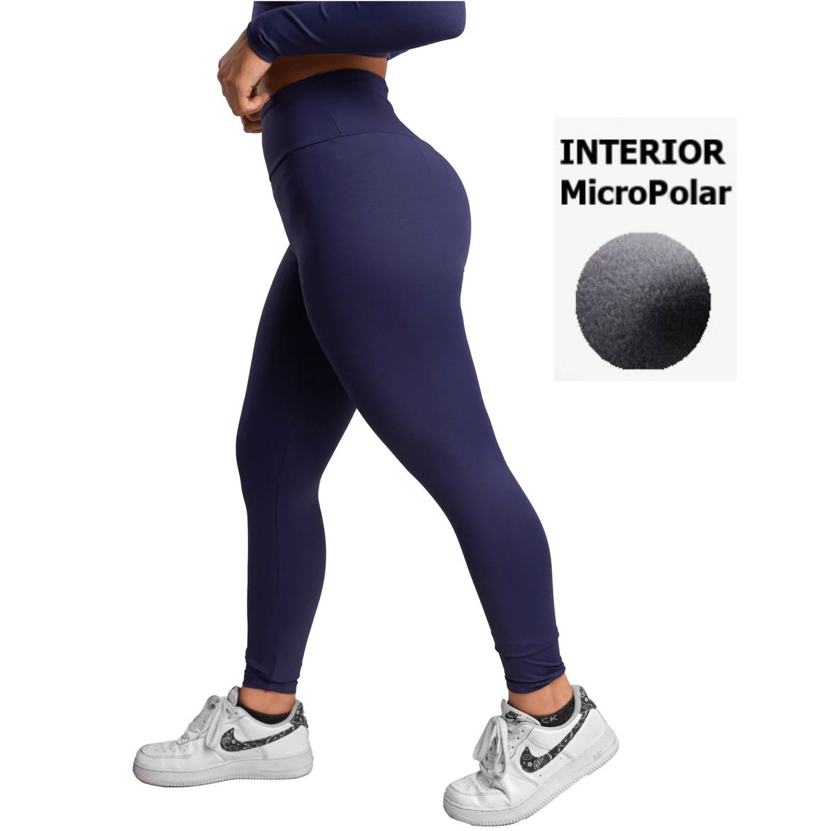 GENERICO - Pantalón Calentador Térmico Mujer Micro Polar AZUL