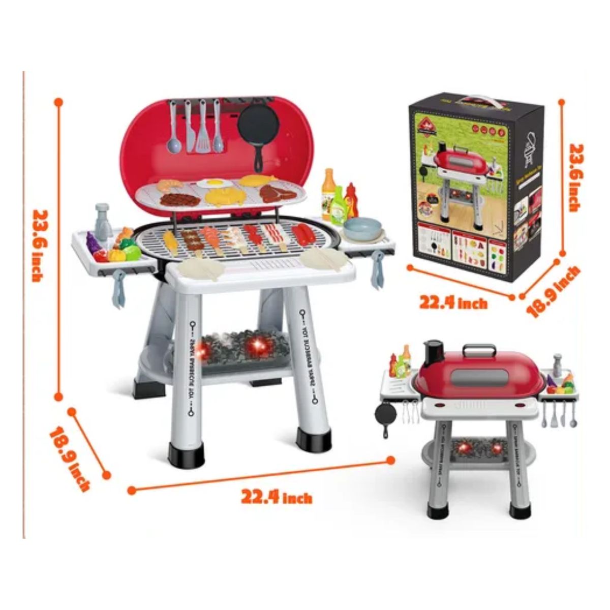 GENERICO - PARRILLA BARBECUE CON LUCES Y SONIDO