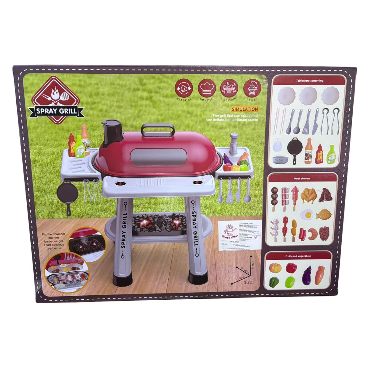GENERICO - PARRILLA BARBECUE CON LUCES Y SONIDO