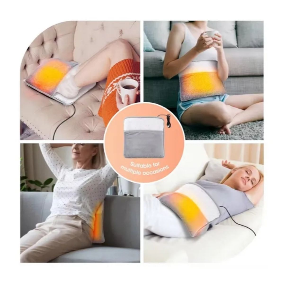 GENERICO - calentador de pies eléctrico multiusos con conexión USB 