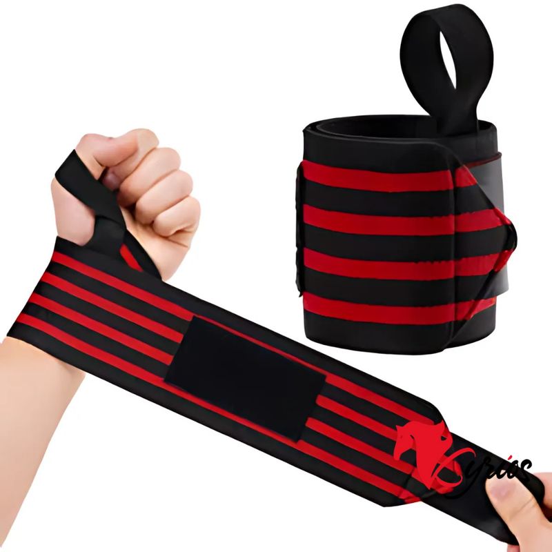 NO LOGO - MUÑEQUERA DE POTENCIA PARA ENTRENAR COLOR ROJO