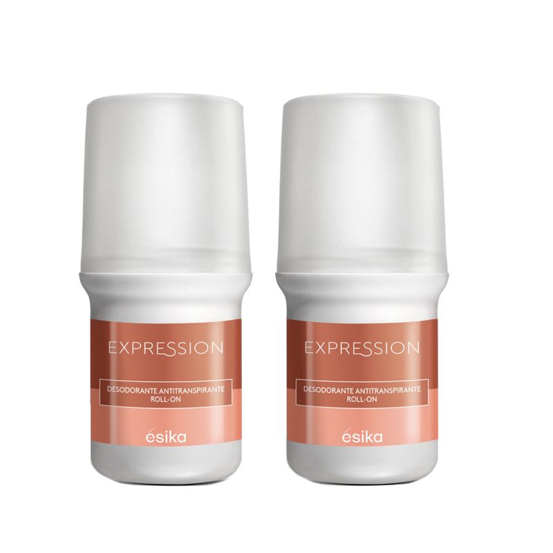 ESIKA - Set x 2 Desodorante anti-transpirante roll on expression ésika