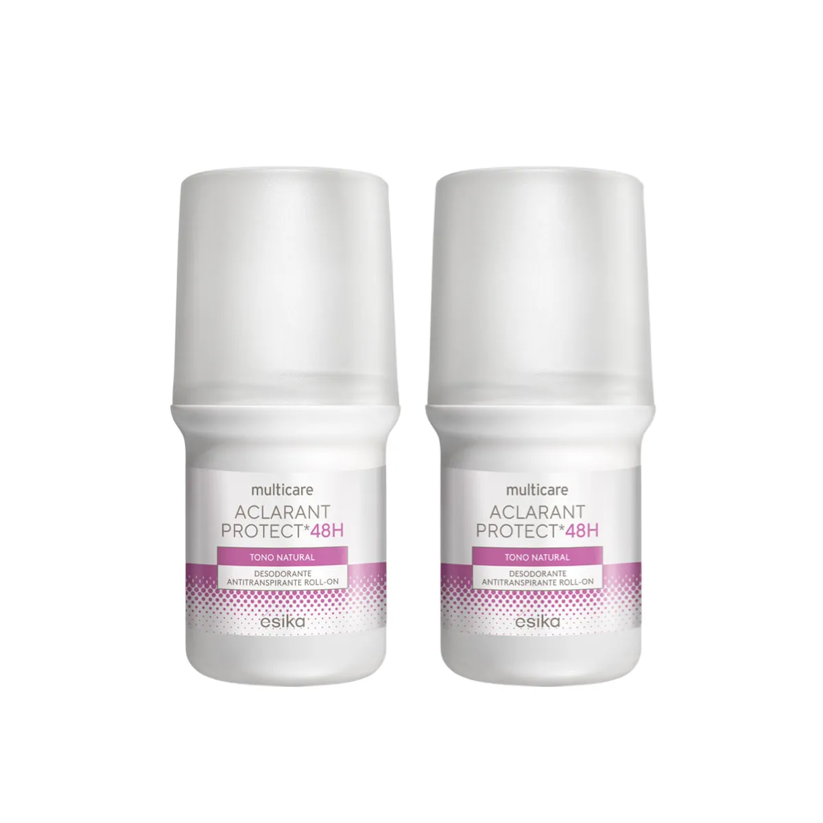 ESIKA - Set x 2 Desodorante anti-transpirante roll on aclarant protect ésika