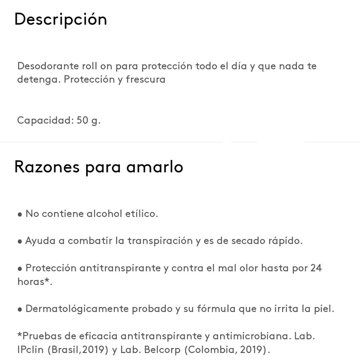 ESIKA - Set x 2 Desodorante anti-transpirante roll on cardigan ésika