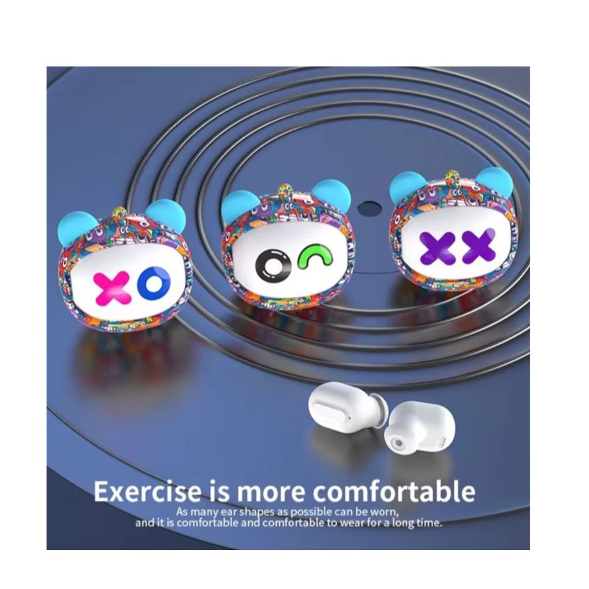 GENERICO - Audífonos TWS in-ear Phantom Bear con estuche intercambiable Bluetooth USB-C micrófono