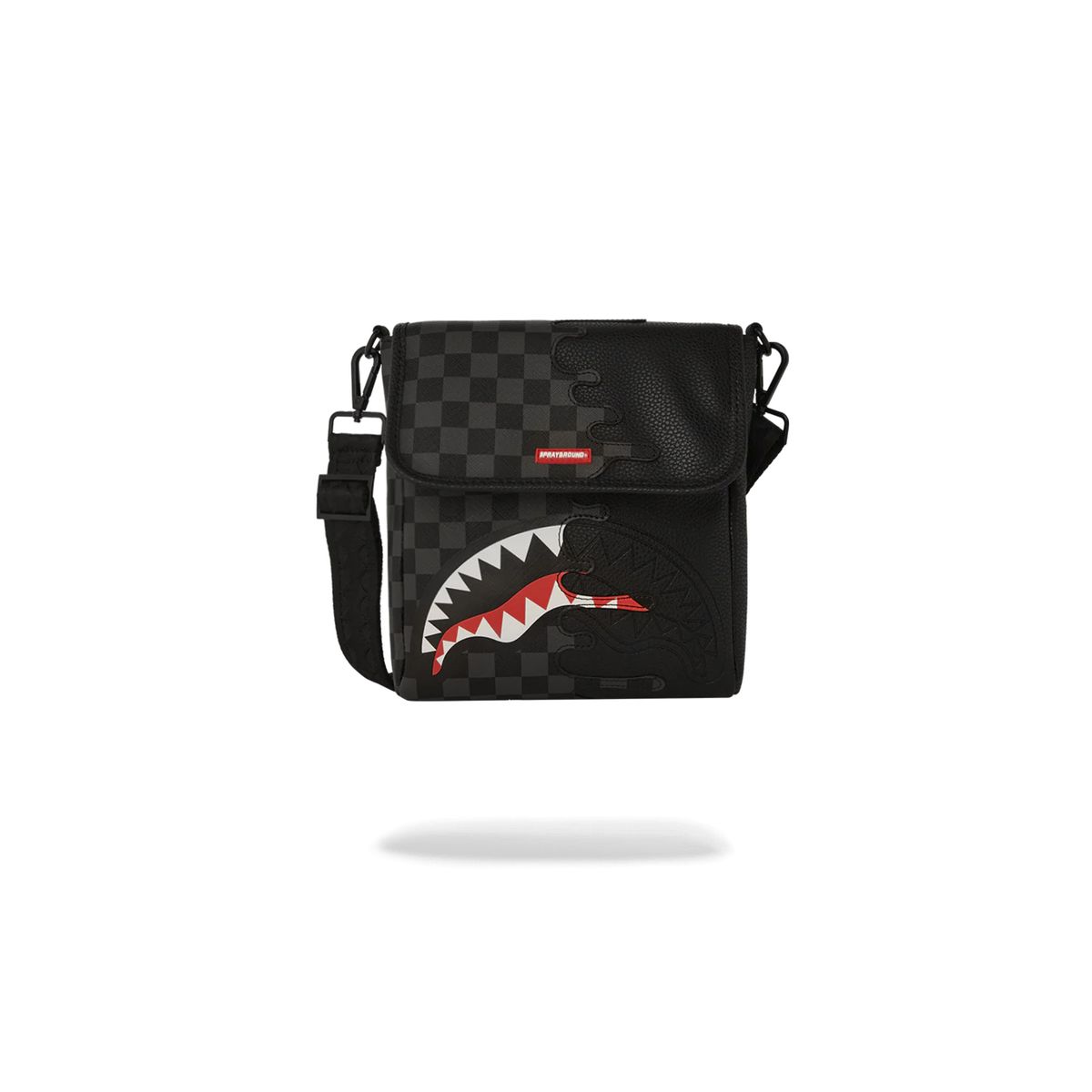 SPRAYGROUND - Bolso Urbano Unisex Sprayground Bolso Cruzado Ancho Unfinished Shark