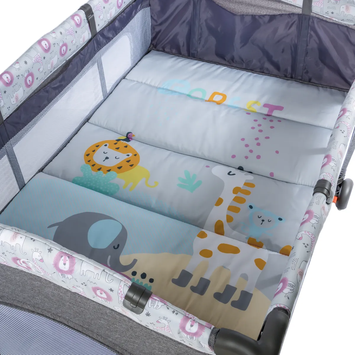 EBABY - Cuna Corral Mecedora con Cambiador 716-3 GR