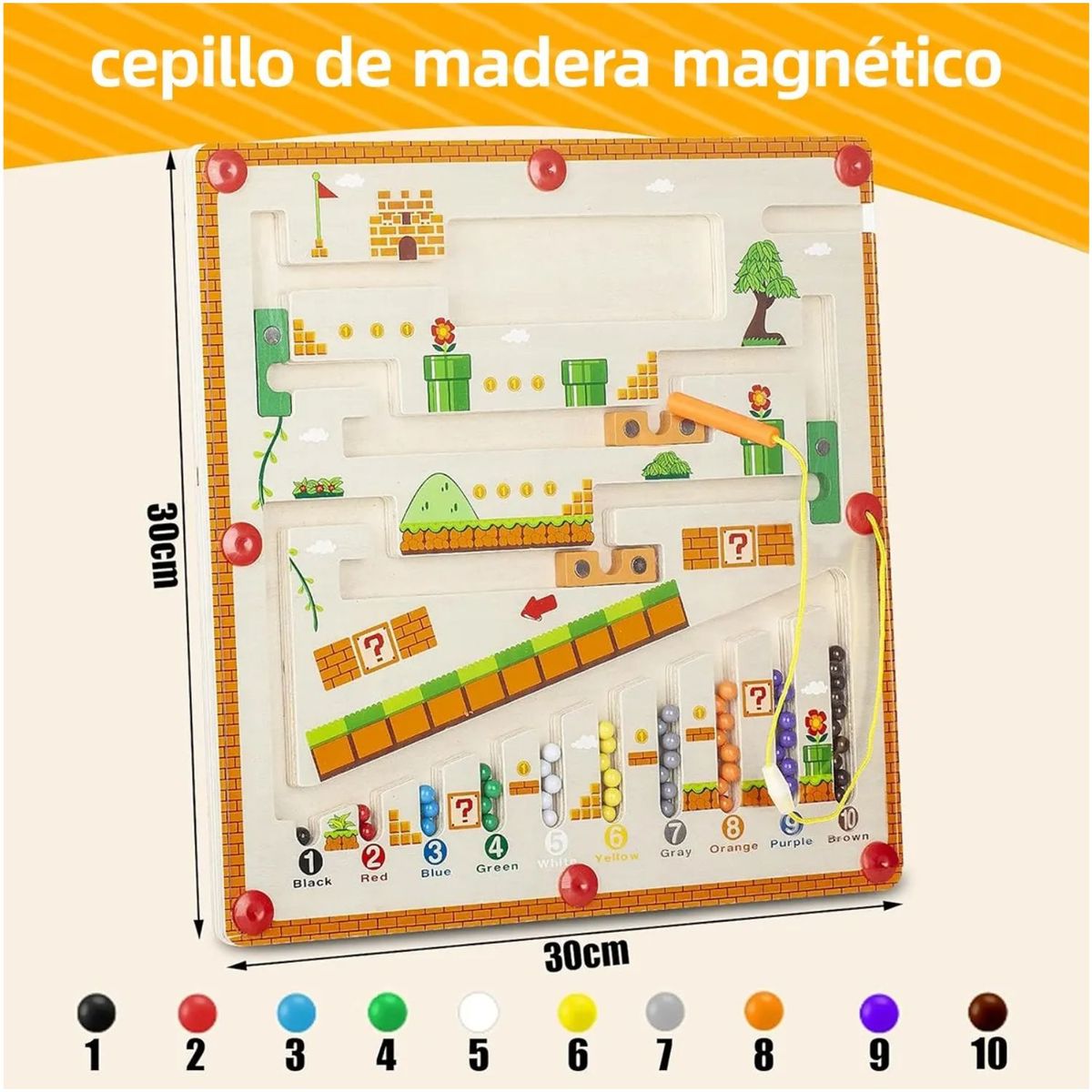 GENERICO - Juego Magnético Montessori Para Aprender A Contar