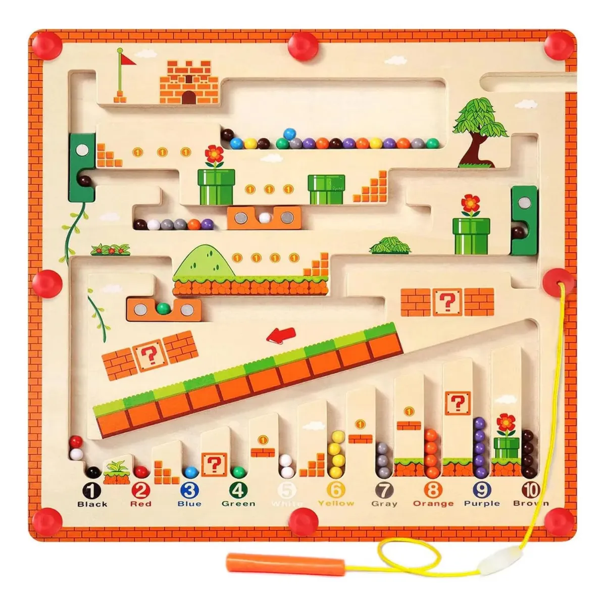 GENERICO - Laberinto Montessori Educativo Seguro Para Niños Pequeños