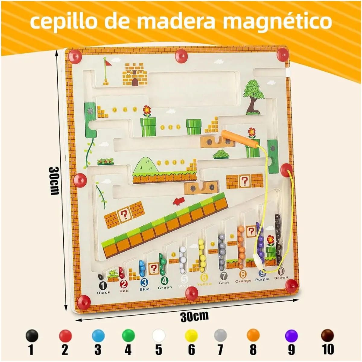 GENERICO - Laberinto Montessori Educativo Seguro Para Niños Pequeños