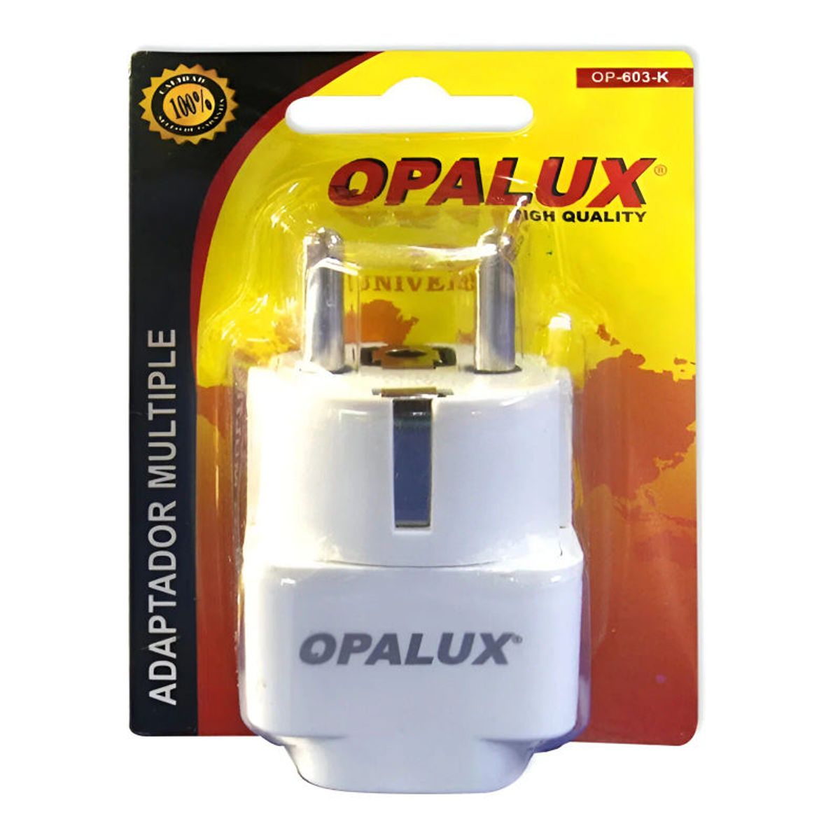 OPALUX - Adaptador De Enchufe Multiple Opalux OP-603-K