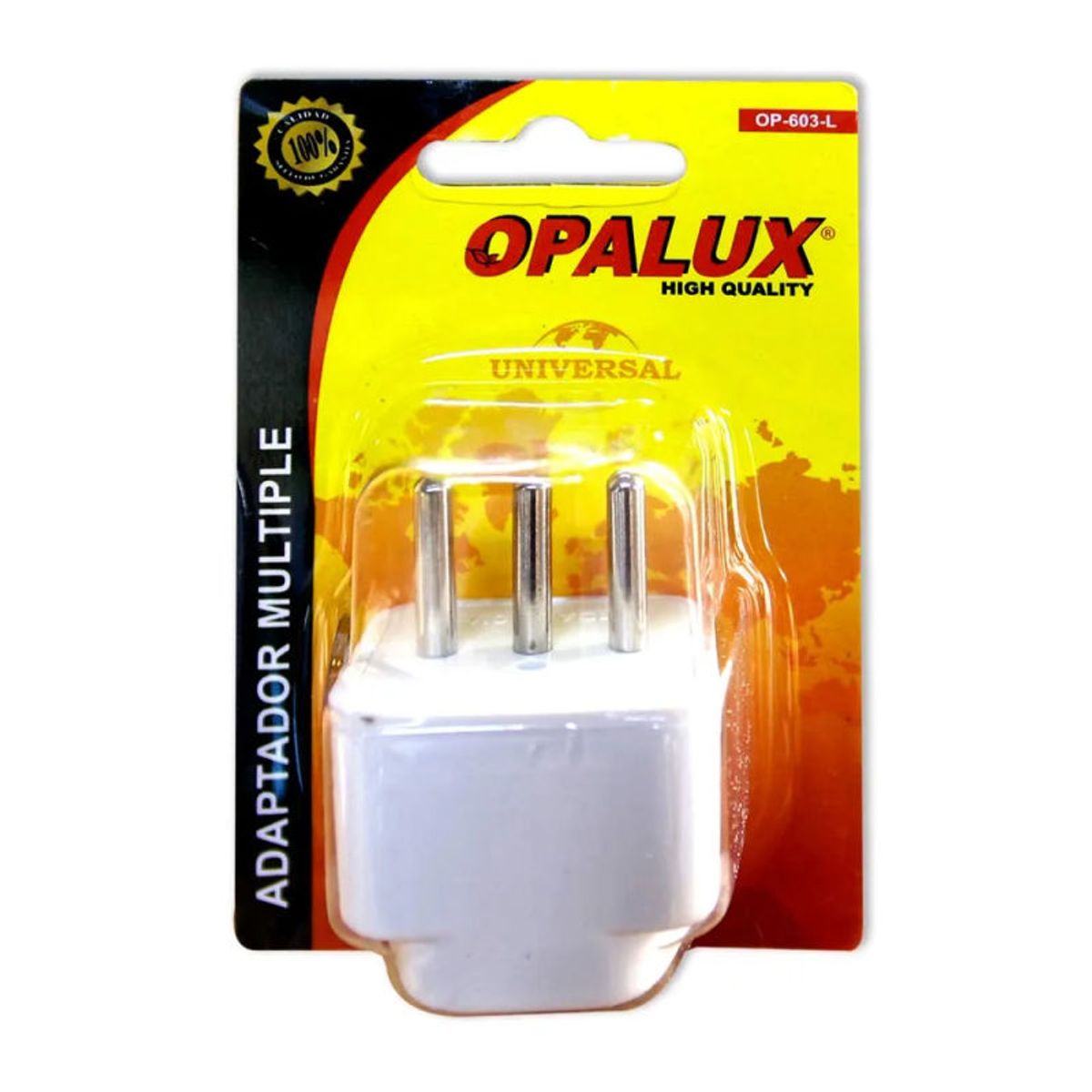 OPALUX - Adaptador De Enchufe 3 En Linea Múltiple Opalux OP-603-L