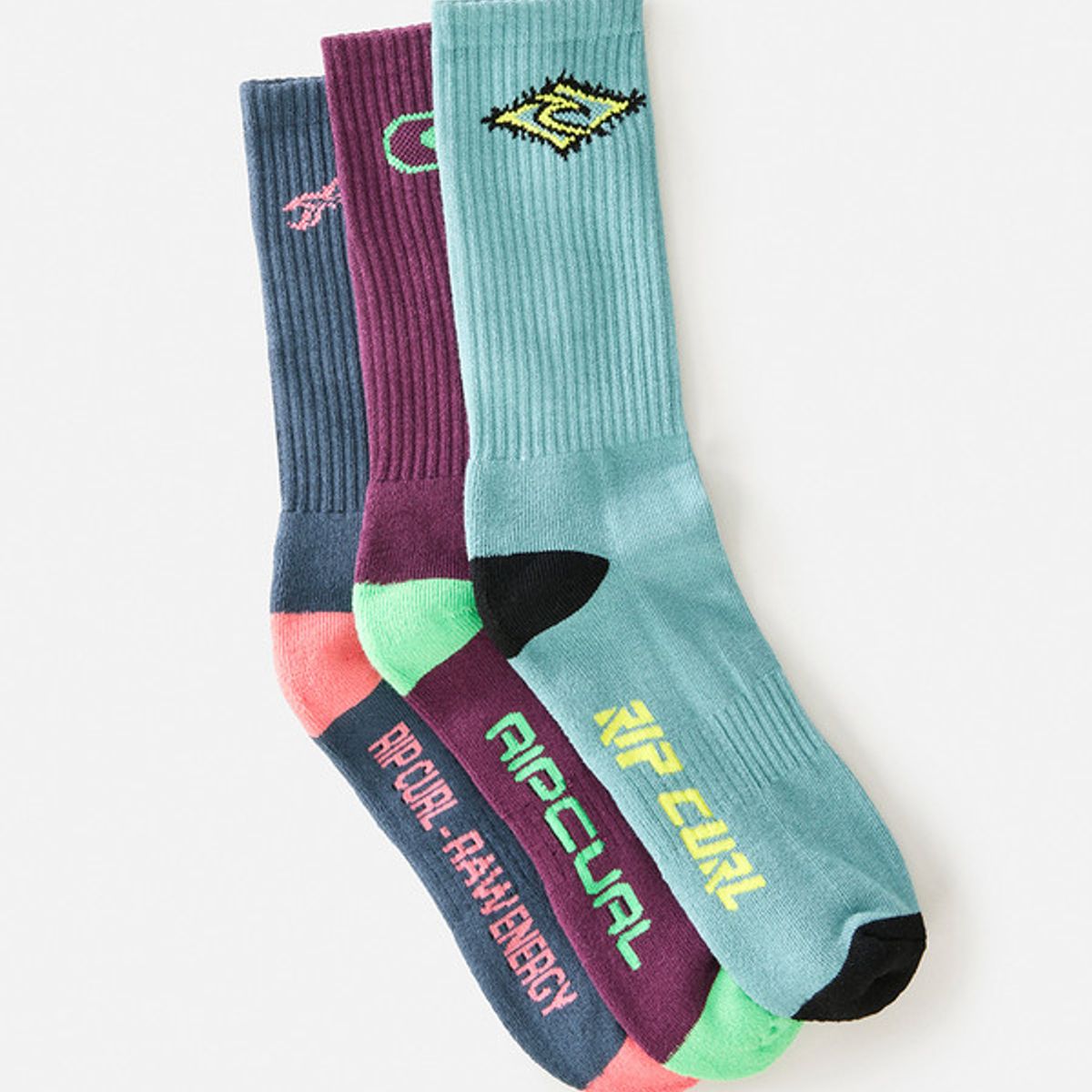 RIP CURL - MEDIAS RETRO CREW SOCK 3-PK