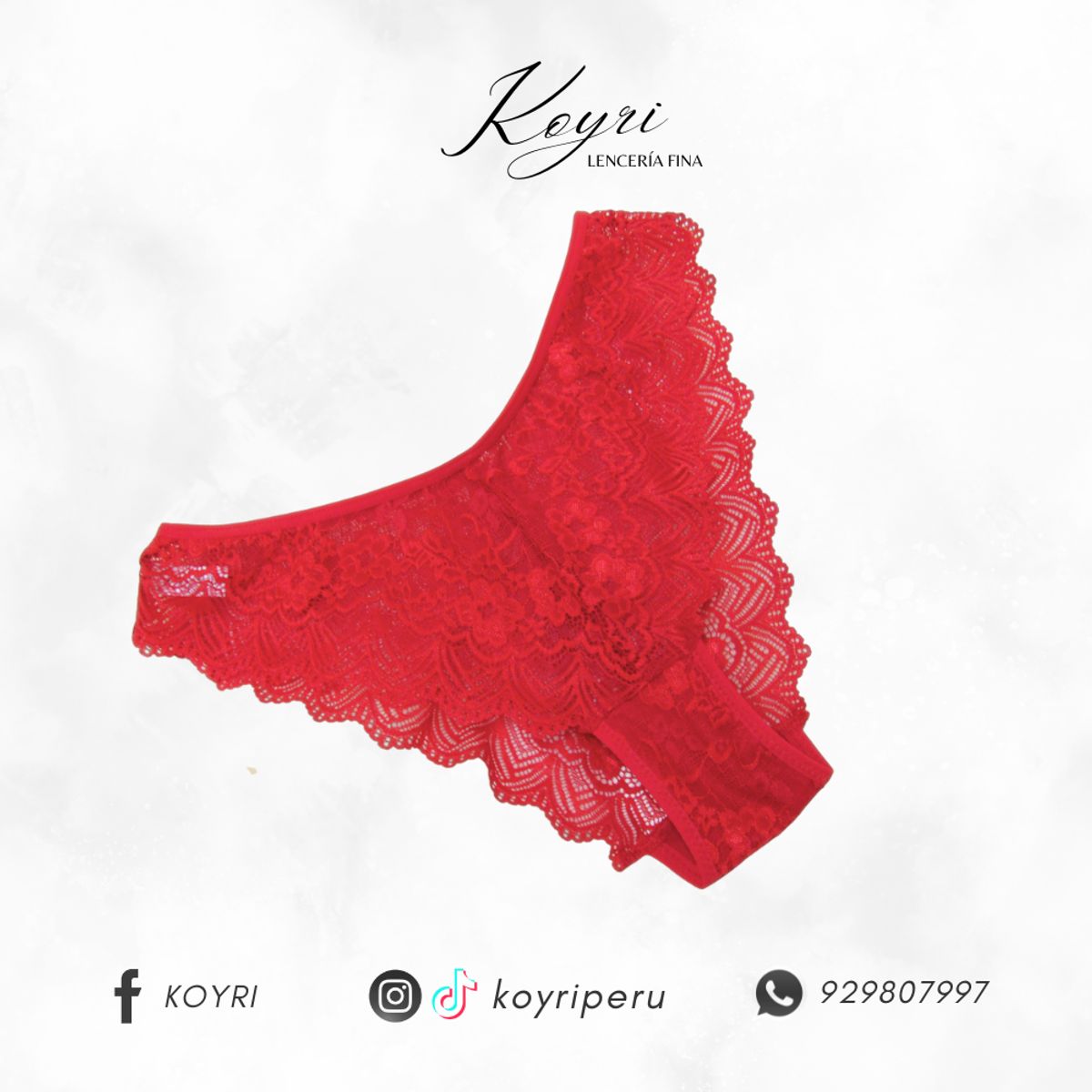 GENERICO - PACK 3 BIKINI NAGELY  - ENCAJE Y ALGODON EN LA PARTE INTIMA