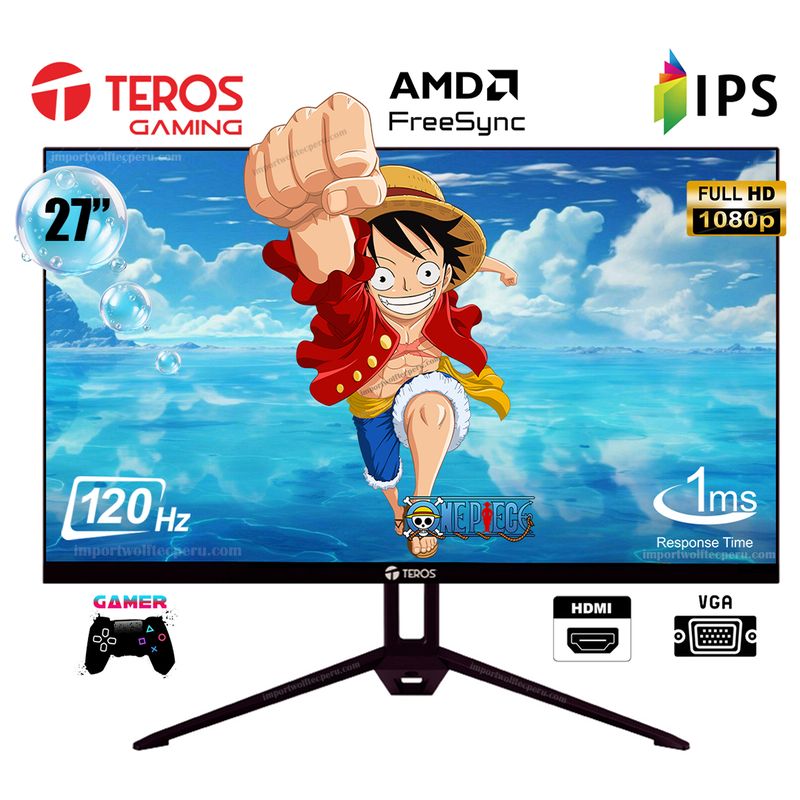 TEROS - MONITOR TEROS TE-2713S 27 IPS FHD 120Hz 1ms AMD FreeSync