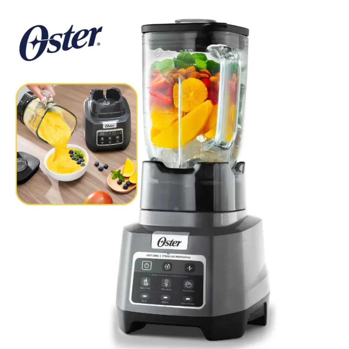 OSTER - Licuadora Oster Profesional de 1500w Xtreme Mix 2 Litros Pica Hielo