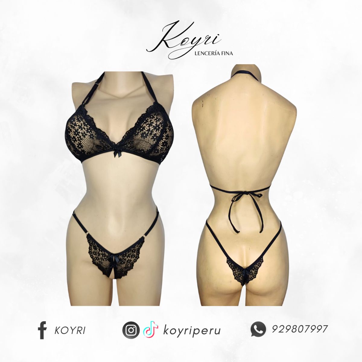 GENERICO - CONJUNTO SIEMPRE JULY - LENCERÍA EN ENCAJE