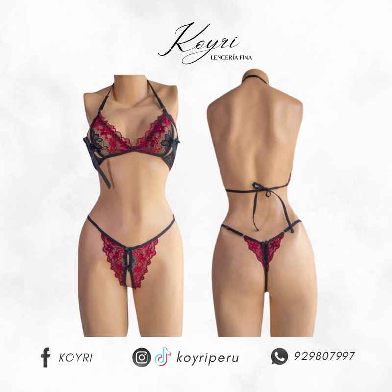 GENERICO - CONJUNTO SIEMPRE LISTA - LENCERÍA EN ENCAJE