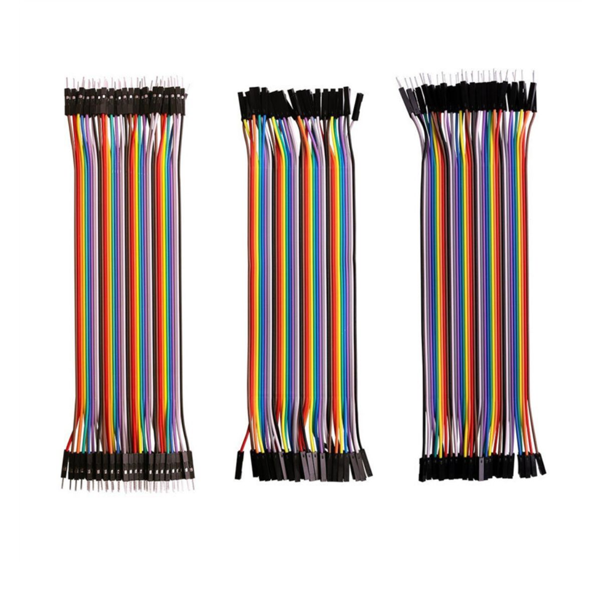 GENERICO - Set 120 Cables Dupont 20 cm 40 Piezas M-M M-H H-H para Arduino y Otros