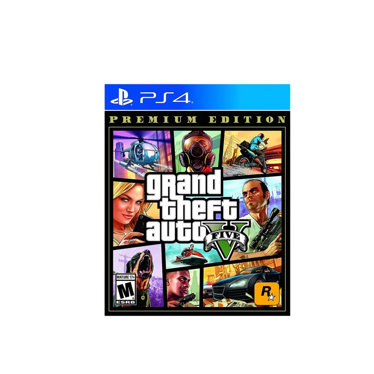 SONY - Consola Ps4 SLIM 1TB NEGRO + GTA V reacondicionada