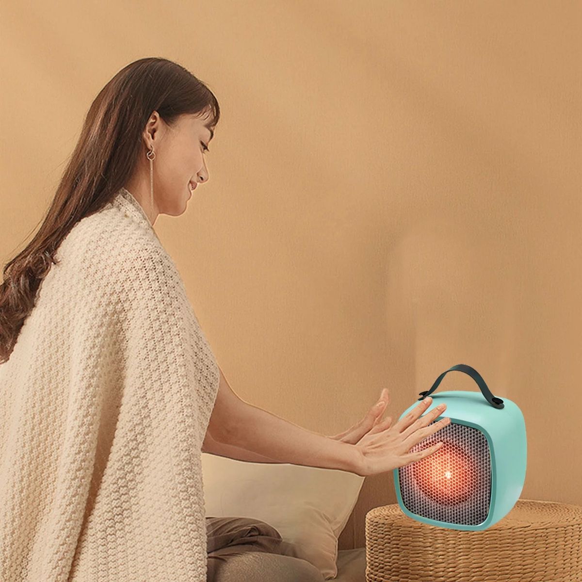 GENERICO - Calefactor Eléctrico Portátil 500W - Protege a tu familia del frío