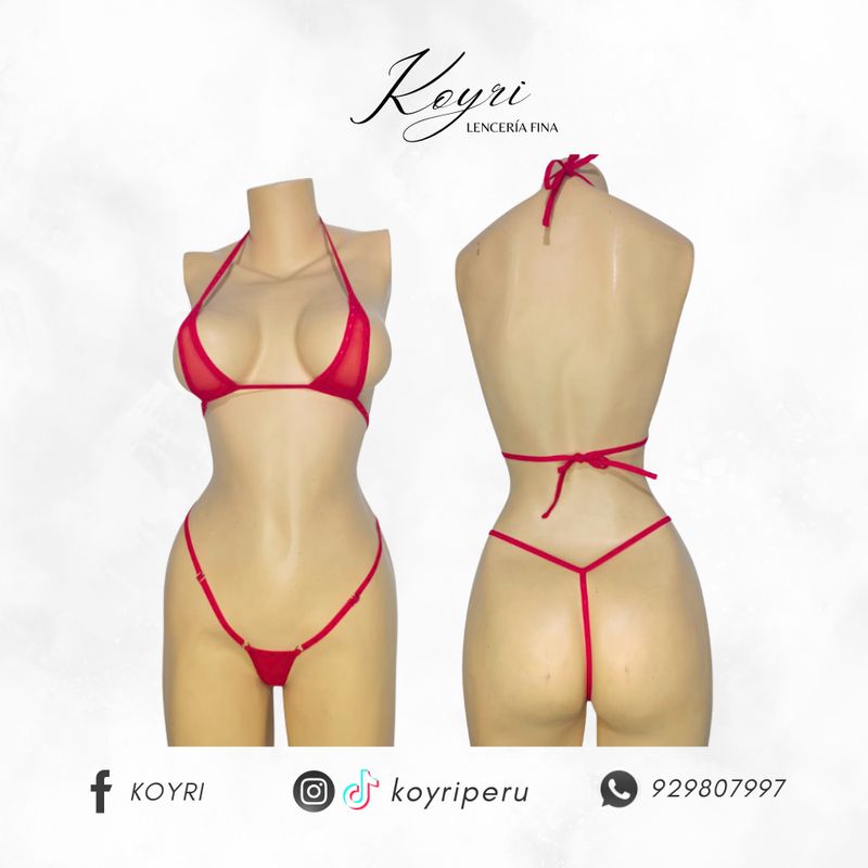 GENERICO - CONJUNTO LUNA - LENCERÍA EN TUL LICRADO
