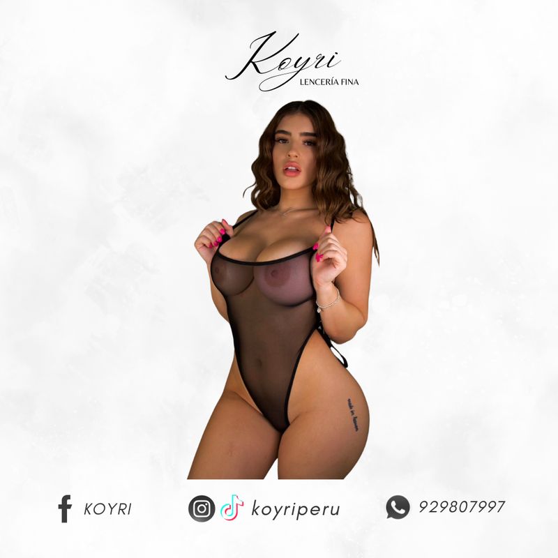 GENERICO - BODY ERÓTICO MARIAM - LENCERÍA EN TUL LICRADO