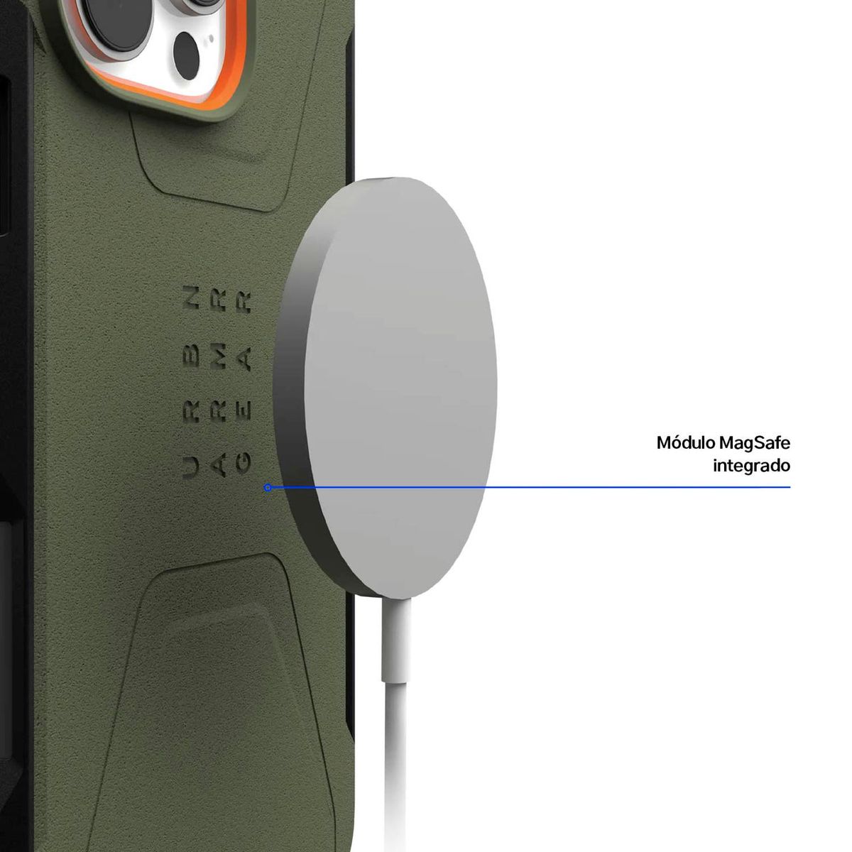 URBAN ARMOR GEAR - Case iPhone 16 Pro Max Magsafe Verde UAG Civilian