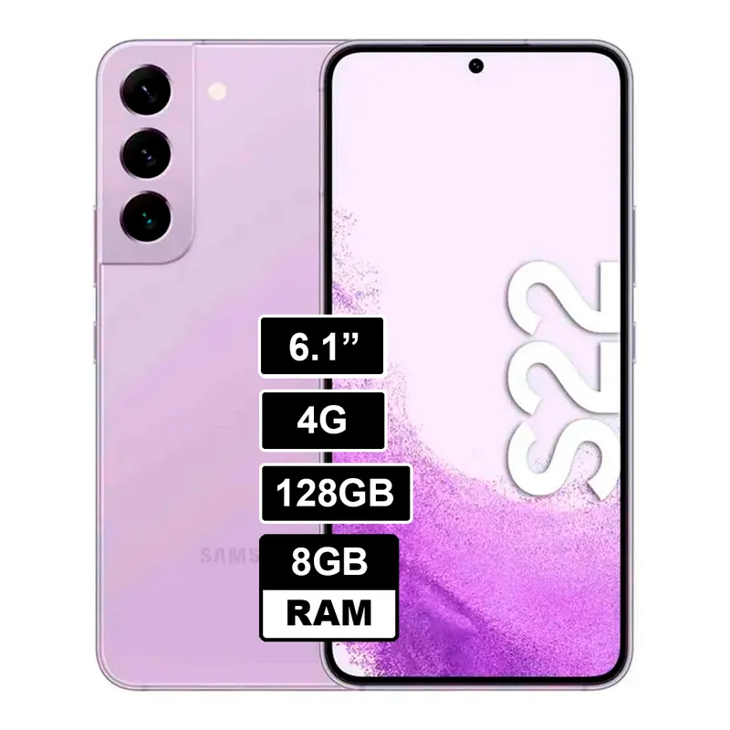 SAMSUNG - Celular Samsung S22 8GB  128GB Color Morado
