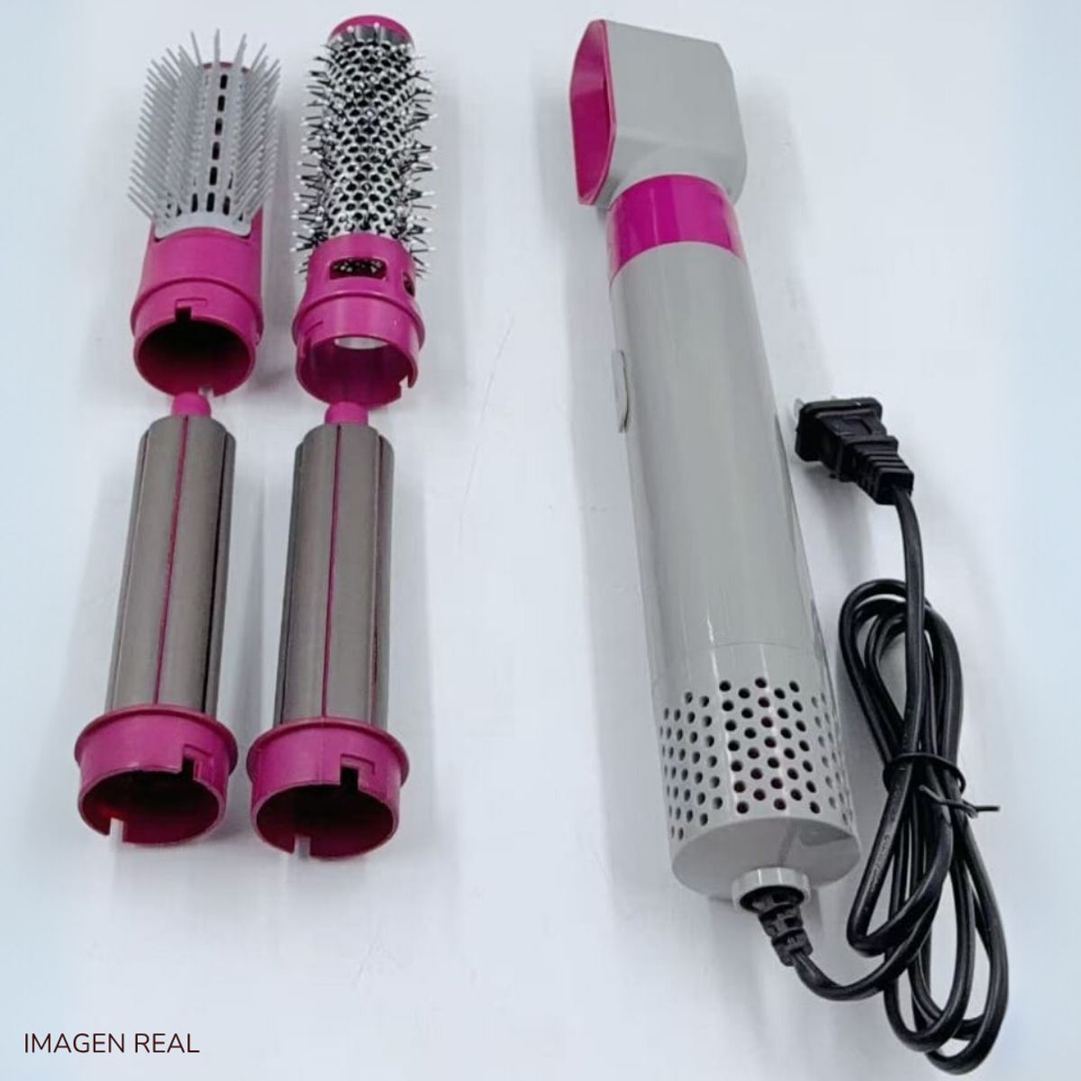 INSPIRA MARKET - Peine cepillo secadora alisador rizador 5 en 1