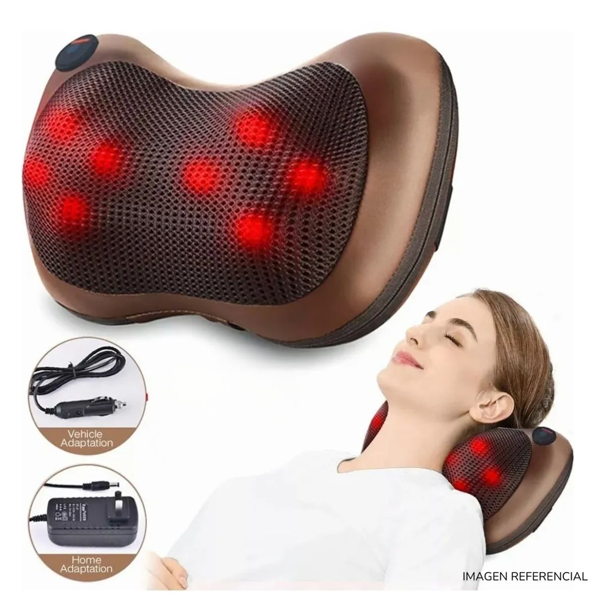 INSPIRA MARKET - Almohada Masajeadora de Espalda Cuello