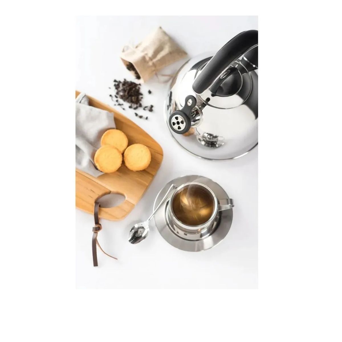 TRAMONTINA - Tetera Tramontina de Acero Inoxidable de 3.35 Litros