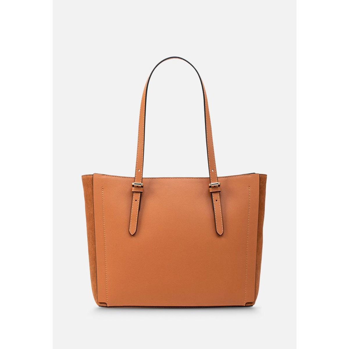 RENZO COSTA - CARTERA COMBINADA EN CUERO Y GAMUZA